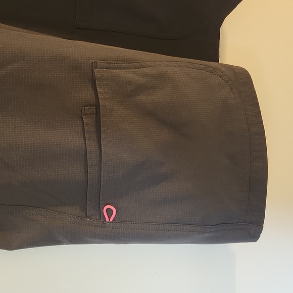 Dark Grey Stretch Scrub Top - Picture 2 of 3